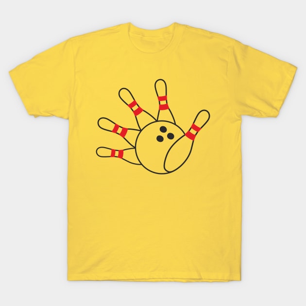 Hey Bowling! (Bowling hand) T-Shirt by aceofspace